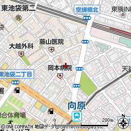 東京都豊島区東池袋2丁目12-1周辺の地図