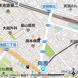 東京都豊島区東池袋2丁目12-11周辺の地図