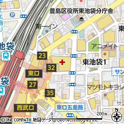 神戸パスタ パスタ＆スイーツ LABI池袋店周辺の地図