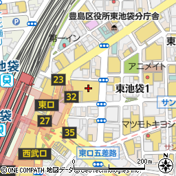 高級寿司食べ放題 雛鮨 ヤマダ電機LABI1 LIFE SELECT 池袋店周辺の地図
