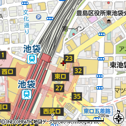 銀座洋食 三笠會館 池袋パルコ店周辺の地図