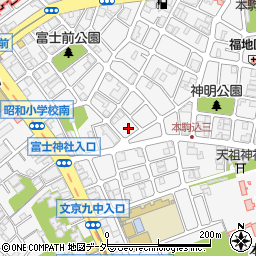 東京都文京区本駒込5丁目10-8周辺の地図