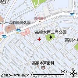 千葉県船橋市高根台4丁目4周辺の地図