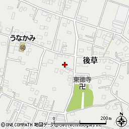 千葉県旭市後草1465-3周辺の地図