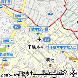 文京千駄木四郵便局 ＡＴＭ周辺の地図