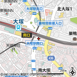 吉野家 大塚店周辺の地図