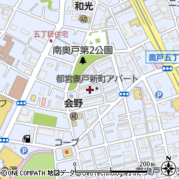 都営奥戸新町アパート２号棟周辺の地図
