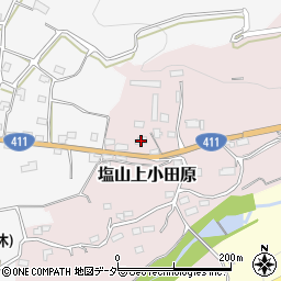 山梨県甲州市塩山上小田原565周辺の地図