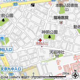 東京都文京区本駒込5丁目26周辺の地図