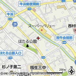 東京都福生市熊川1009-7周辺の地図