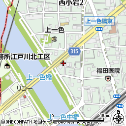 東京都江戸川区西小岩1丁目3-5周辺の地図