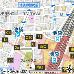 サブウェイ池袋西口店周辺の地図