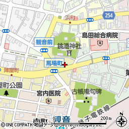 千葉県銚子市馬場町2-7周辺の地図