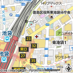 東京都豊島区東池袋1丁目6-4周辺の地図
