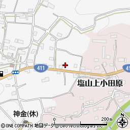 山梨県甲州市塩山下小田原129周辺の地図