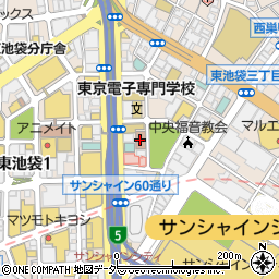東京労働局　公共職業安定所ハローワーク池袋周辺の地図