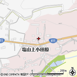 山梨県甲州市塩山上小田原585周辺の地図