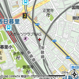 東京都荒川区西日暮里5丁目16-12周辺の地図