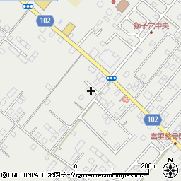 千葉県富里市七栄803-1周辺の地図