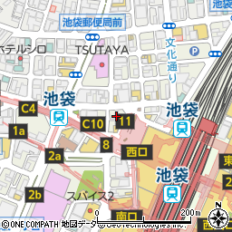 東京都豊島区西池袋1丁目20周辺の地図