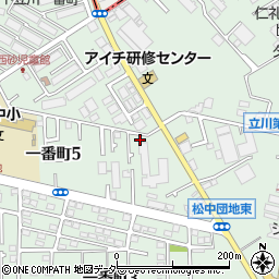 一番五公園周辺の地図