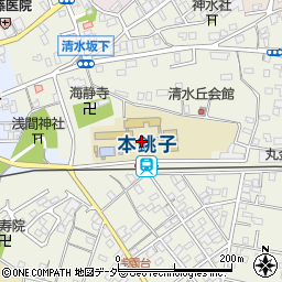 銚子市立清水小学校周辺の地図