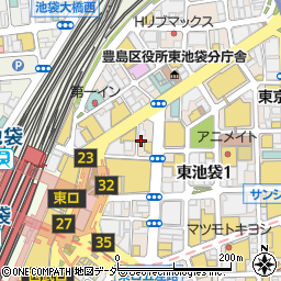東京池袋ニコバー周辺の地図