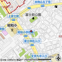 東京都文京区本駒込5丁目6-1周辺の地図