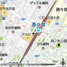 ローソンＬＴＦ酒々井駅前店周辺の地図