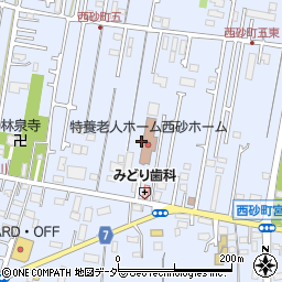 東京都立川市西砂町周辺の地図