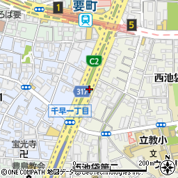 首都高速中央環状新宿線周辺の地図
