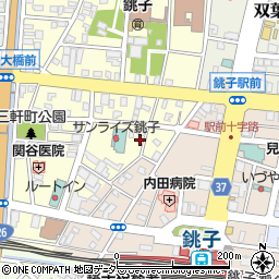 千葉県銚子市若宮町9-4周辺の地図