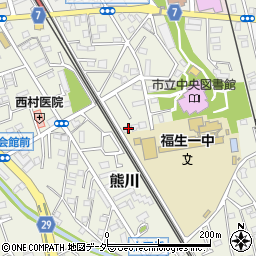 東京都福生市熊川868周辺の地図