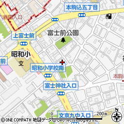 東京都文京区本駒込5丁目6周辺の地図