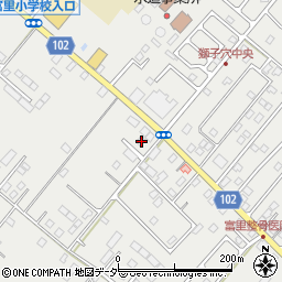 千葉県富里市七栄803-2周辺の地図
