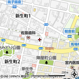 千葉県銚子市新生町2丁目6-18周辺の地図