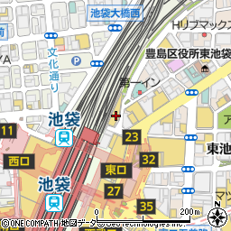 タワーレコード池袋店周辺の地図