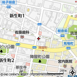 千葉県銚子市新生町2丁目8-15周辺の地図