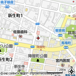 千葉県銚子市新生町2丁目8-2周辺の地図