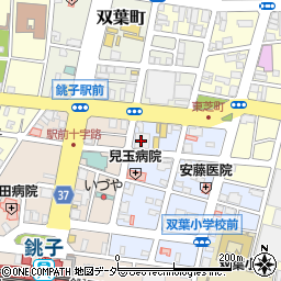 銚子商工信用組合新生支店周辺の地図