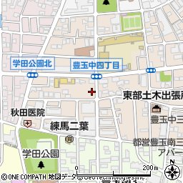 東京都練馬区豊玉中4丁目周辺の地図