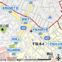 みずほ銀行動坂支店周辺の地図
