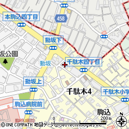 みずほ銀行動坂支店周辺の地図