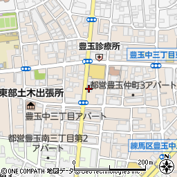 うさちゃんクリーニング　豊玉中店周辺の地図