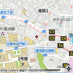 ウエストパーキング東京三協信用金庫池袋駐車場周辺の地図