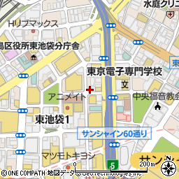 東京都豊島区東池袋1丁目31-3周辺の地図