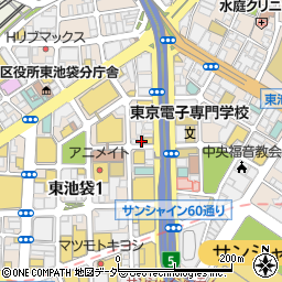 東京都豊島区東池袋1丁目31-2周辺の地図