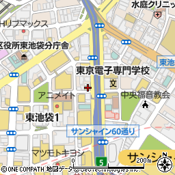 東京都豊島区東池袋1丁目31-16周辺の地図