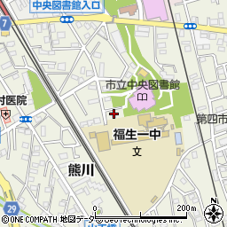 東京都福生市熊川847-5周辺の地図
