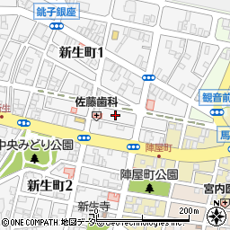 千葉県銚子市新生町2丁目6周辺の地図